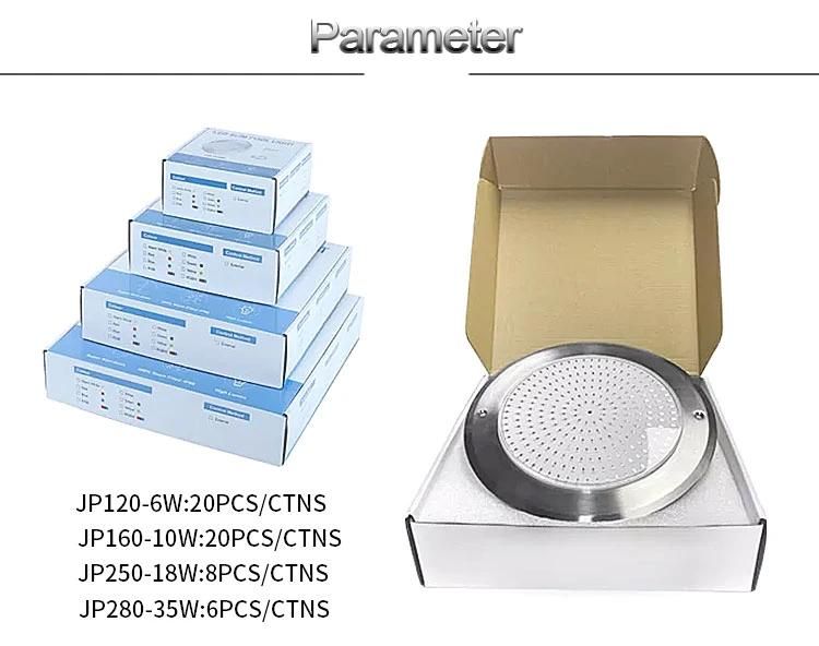 IP68 LED Swimming Light 12V Outdoor Lighting Surface Mounted Submersible Waterproof Slim PAR56 Swimming Pool Light