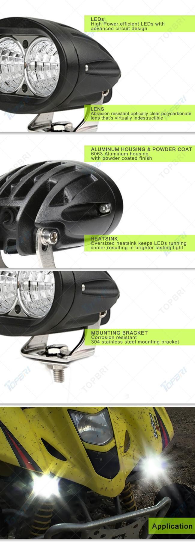 Oval Blue 20W CREE LED Work Forklift Warning Light
