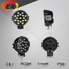 51W Ek-8951 High Brightness 7 Inches 12V 24V 51W Waterproof Automotive LED Work Light Factory Outlet
