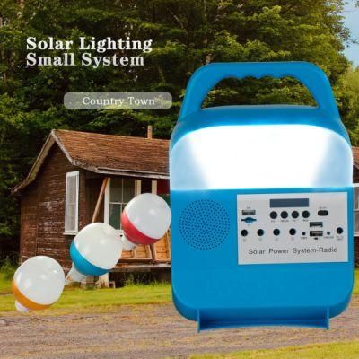 New Solar Emergency Light Multifunction Solar Power System with FM Radio Sre-683