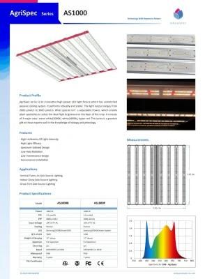 UV LED Grow Lights for Greenhouse Farming 500W