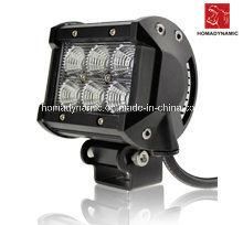 LED Car Light of LED Light Bar Super Quality IP68 18W Water Proof with Ce for SUV Car LED off Road Light and LED Driving Light