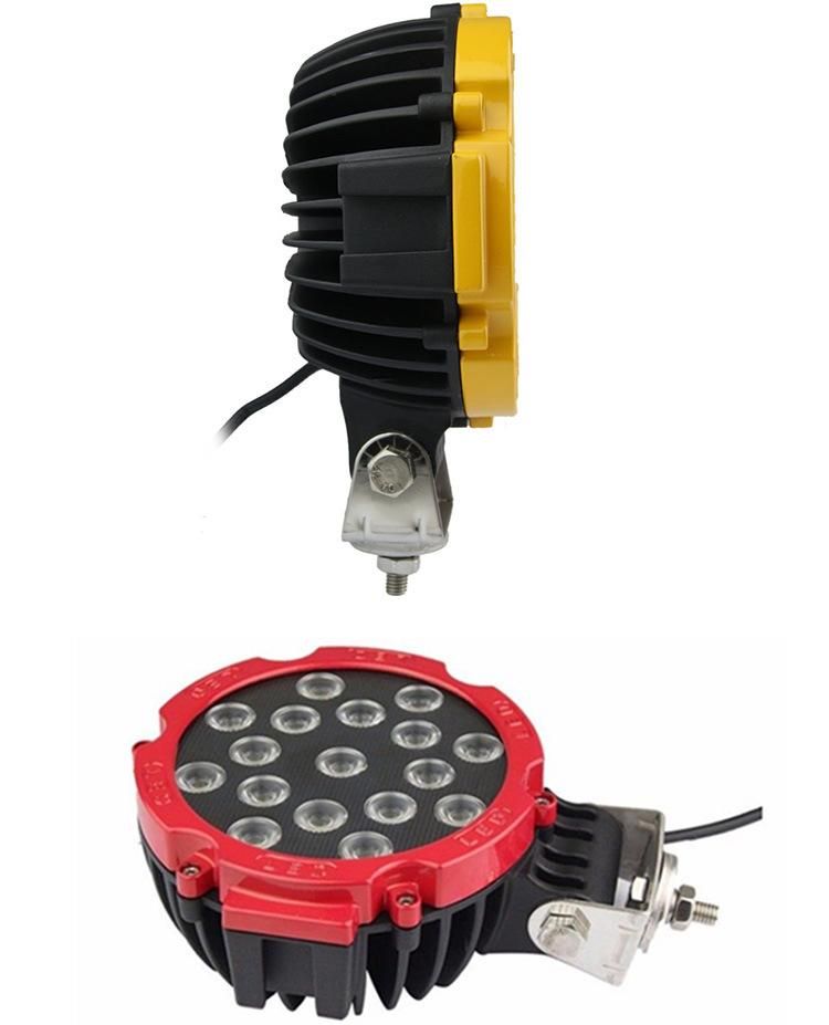 High Power 12V 24V Working Spot/Flood Driving Light for off Road ATV Truck Jeep 7" 51W LED Work Light