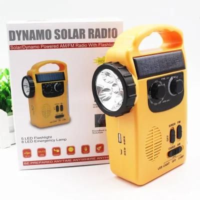 Goldmore10 Super Useful LED Solar Powered Emergency Flashlight with Radio Best for Emergency Situation