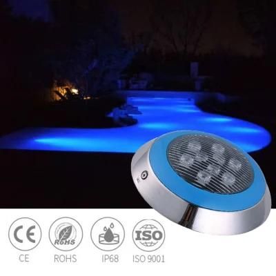Customized 12V AC DC Wall Mounted Remote Control Color Changing RGB IP68 Waterproof Underwater LED Swimming Pool Lights