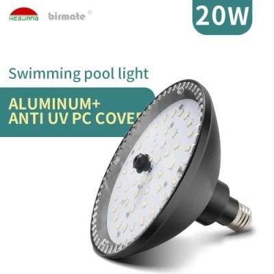 20W Low Woltage E26 Base Edison Base PAR56 Pool Aluminum Lamp Underwater Light LED Swimming Pool Light