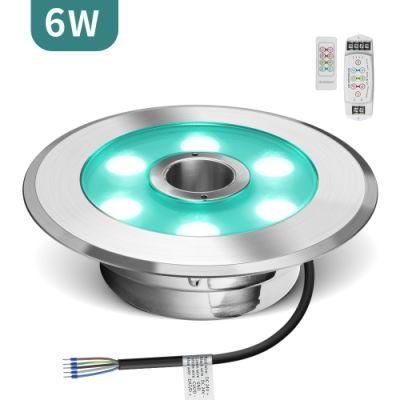 Stainless Steel RGB LED Pool Pond Spotlight Fountain Ring Lights