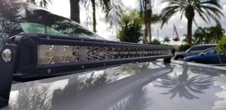 18W/36W/54W/72W/90W/108W/126W/144W Barra De Luz De LED Single Row Flood/Spot/Combo Beam LED Light Bar
