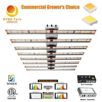 Master Control High Ppfd Indoor Plant Spider Waterproof 4FT LED Grow Light Fixture 700W Lm301h + Osram 660+IR+UV