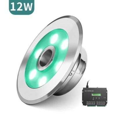 RGB 24V DMX512 IP68 Underwater Water Fountain Light Swimming Pool Fountain LED Fountain Light Ring DMX with Lights