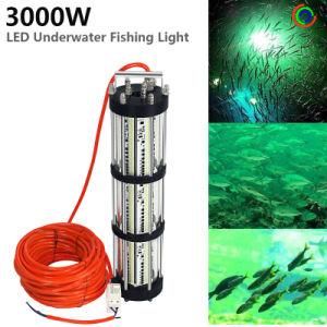 Dimmable AC220-240V / 110V IP68 30m Cable 3000W LED Ice Fishing Lights