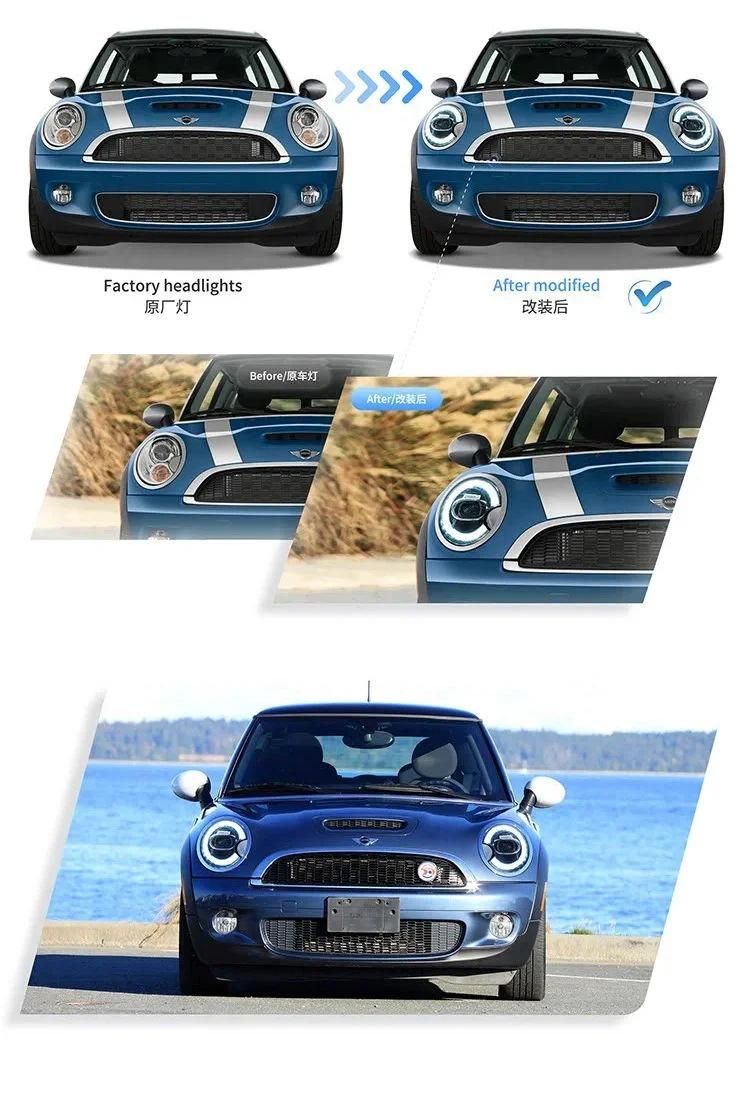 LED Lens Halo Angel Eyes Modification Light Assembly Applicable to Mini R56 Headlight