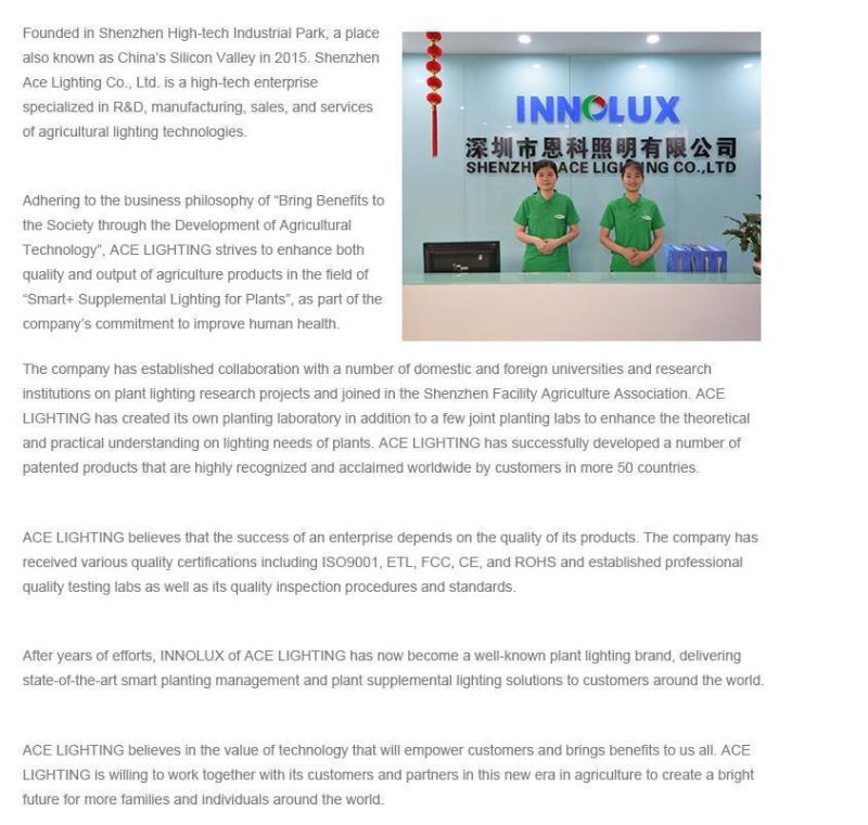 Specifically Designed IP66 Waterproof Indoor Greenhouse LED Plant Grow Light with Various Optional Spectrum