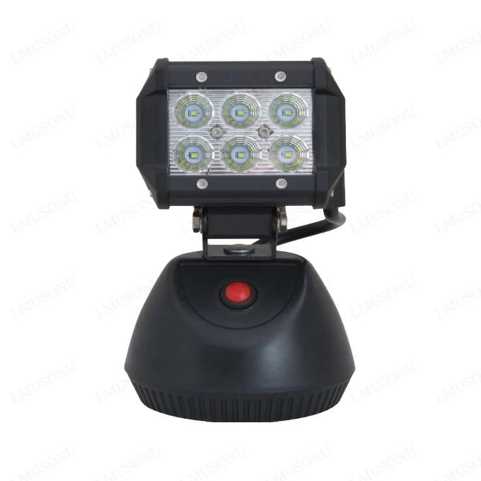 18W Super Bright CREE Rechargeable Flashing LED Work Light
