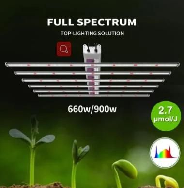 Dimmable Full Spectrum LED Grow Light for Indoor Plants Greenhouse Grow Tent Lighting Fixture