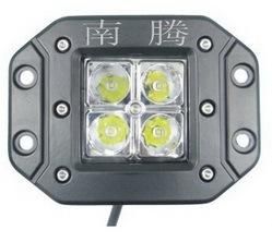 12W Waterproof IP67 LED Offroad Driving Work Light for Car Jeep SUV