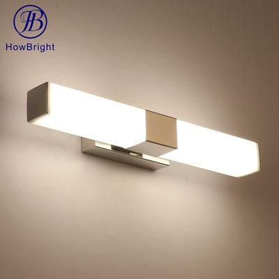 How Bright IP20 10W Modern Chrome Mirror Light Stainless Steel LED Mirror Lights for Bedroom Bathroom Makeup Hotel