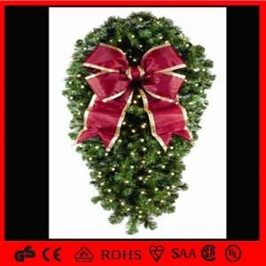 Outdoor Attractive Holiday Hanging Christmas Wreath Decoration Light