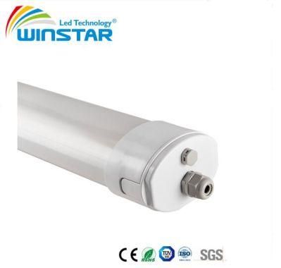Distributor IP66 IP69K Industrial, Food Factory Lighting LED Tri Proof Linear Light 150LMW TUV Ce Approved LED Lamp