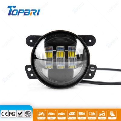 12V 30W LED Driving Fog Lights for 4X4 Offroad Jeep Wrangler Motorcycle Bicycle