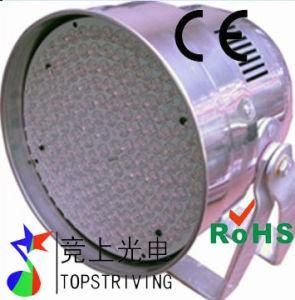 Short Silver/Black Housing PAR 56 with 168 5mm High Mcd LEDs / LED Stage Light / LED PAR Light