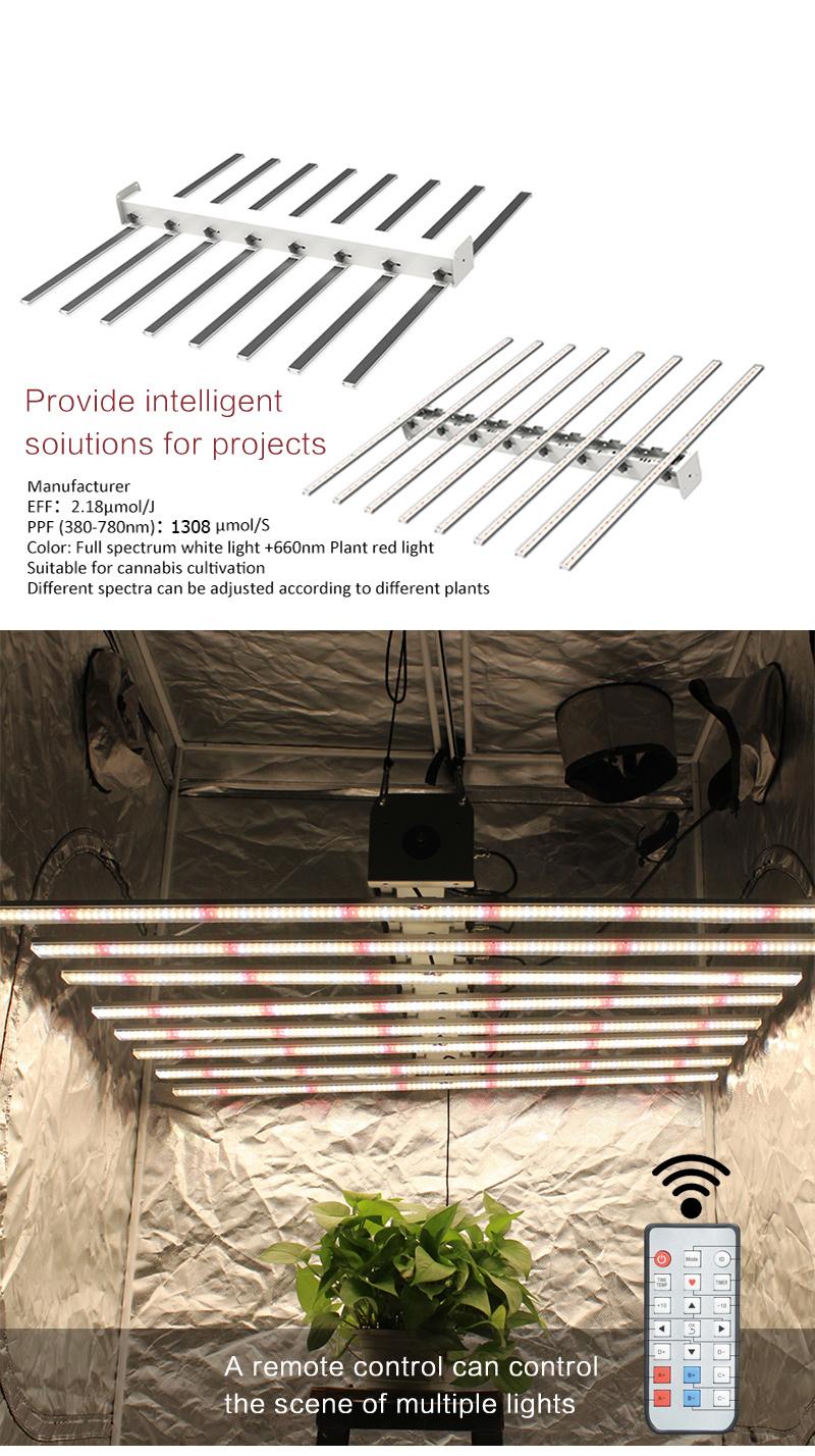 600W 800W Spider Bar Full Spectrum 660nm Indoor Plant LED Grow Light