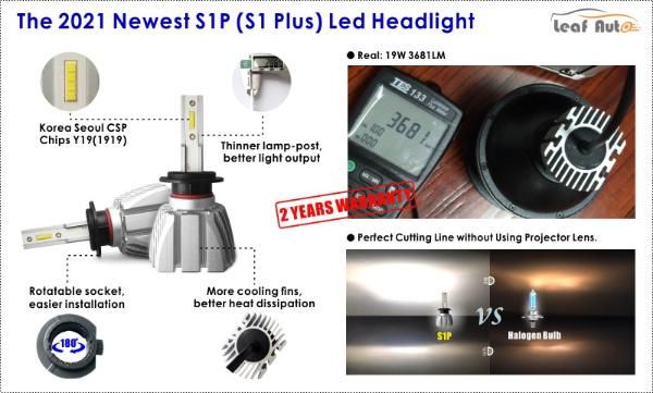 Wholesale 80W 40000lm S1+ S1s Waterproof N1 Super Bright Auto Lamps H1/H4/H7/H11/9005/9006/880/881/Hb3 Car LED Csp CREE S1 Plus LED Headlight