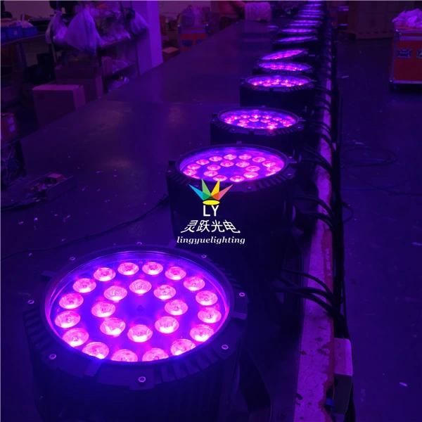 24X18W Rgbwauv 6in1 Outdoor Waterproof LED PAR Light