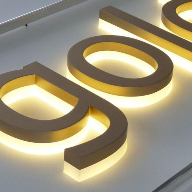 3D Letters Custom Metal LED Signs Alphabet Acrylic Letters LED Sign