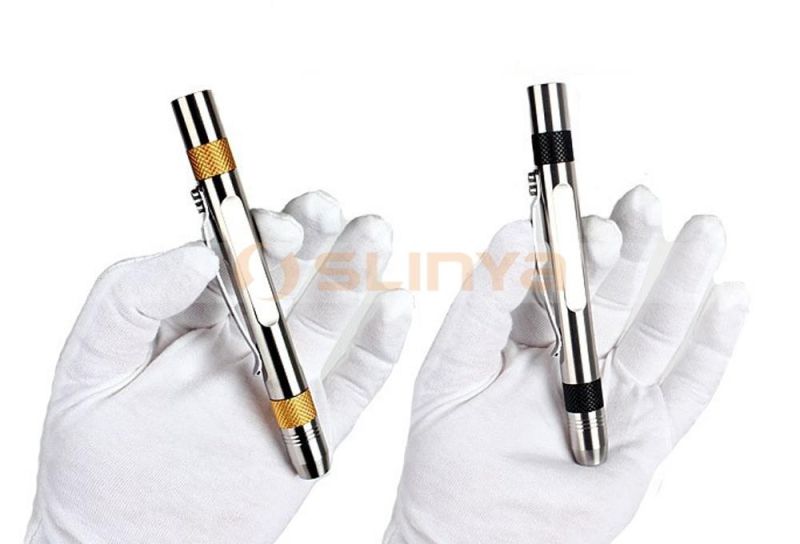 High Quality Medical Clip Penlight White Yellow Light