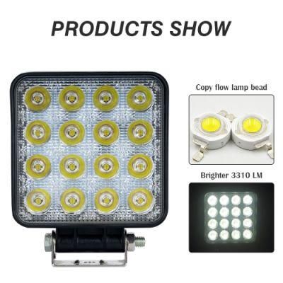 48W Flood LED Car Light Bar for Jeeps off-Road Light