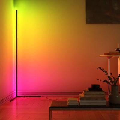 RGBW Corner Floor Lamp Standing Lights For Bedroom Decor Lighting
