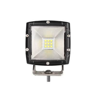 Waterproof IP68 27W 3inch Square CREE Flood LED Auto Lamp for SUV Automotive Offroad 4X4