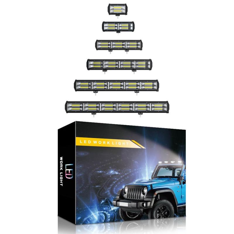 Dxz OEM 5′′inch 72W COB LED Work Light Bar for Trucks Car Tractors Offroad SUV 4WD 4X4 Boat ATV Flood LED Bar Work Light