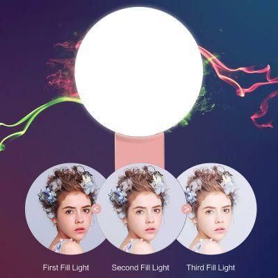 LED Beauty Portable Rechargeable Fill Light Makeup Photographic Light Live Webcast Selfie LED Ring Light