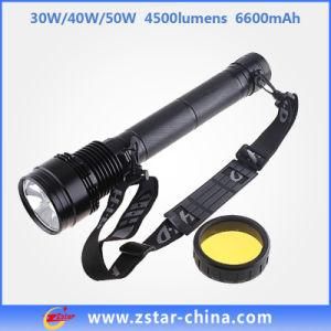 6, 600mAh Rechargeable Battery HID Xenon Torch Light (ZSHT0003)