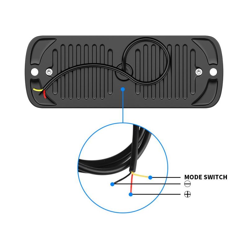 Dxz Warning Strobe Light 6 LED 18W Surface Mount Emergency Lights for off Road Vehicle ATV SUV Trucks