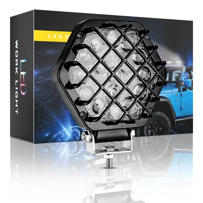 Dxz 5inch 16LED Work Light Ultra Bright Mesh Lamp for Vehicle/Motorcycle/Truck/Car/ATV