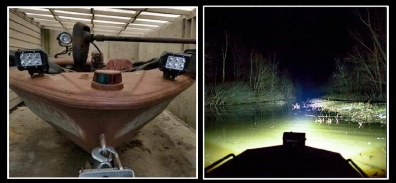 High Bright Marine LED Deck Floodlight 14W LED Work Light for Boat