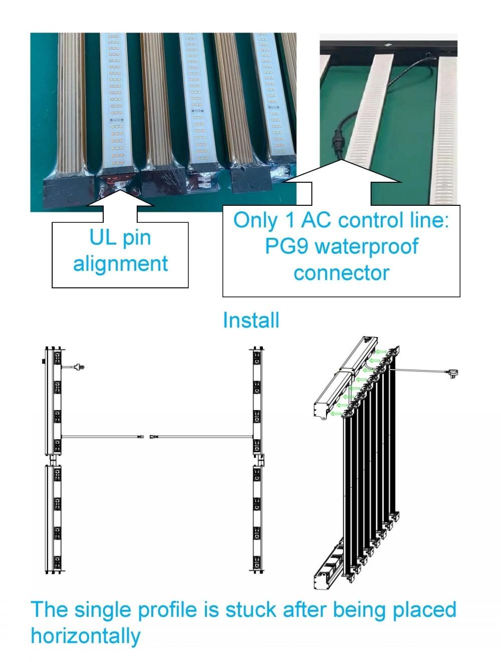 Commercial Horticulture Cultivation High Ppfd 800W LED Grow Light Bar