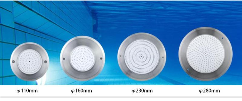 Stainless Steel RGB IP68 Rated LED Swimming Pool Lighting