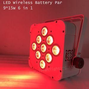 Wireless Control Battery 15wx9 LED PAR Wash Light