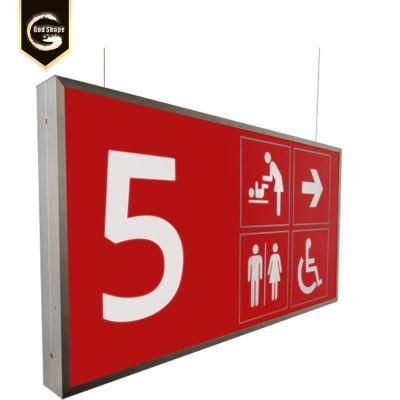 Aluminum Extruded Sign Illuminated Suspended Light Box display