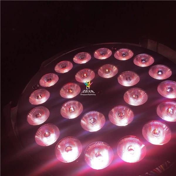 DMX 24PCS 18W 6in1 Rgbaw UV LED PAR 64 Light Disco Stage DJ Lighting