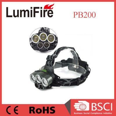 Micro USB Rechargeable LED Headlamp Outdoor for Hunting