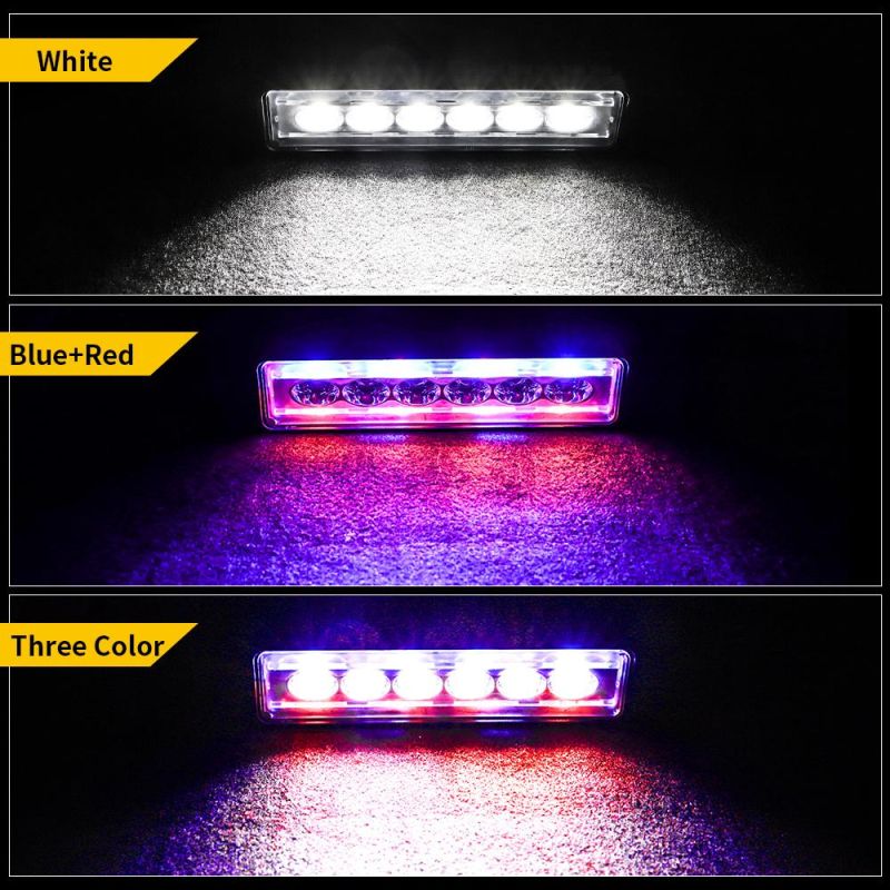 Dxz 6inch 14SMD One Font Spot Single Row Flash LED Light Bar for Truck LED Work Light for SUV Vehicles