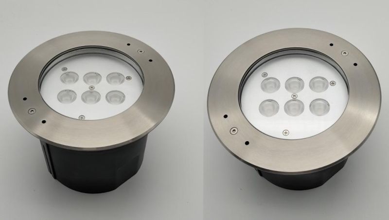 Waterproof Fountain Pool RGBW LED Lighting Underwater Recessed Luminaires IP68 LED Underwater Recessed Light with Plastic Sleeve (JP94869)