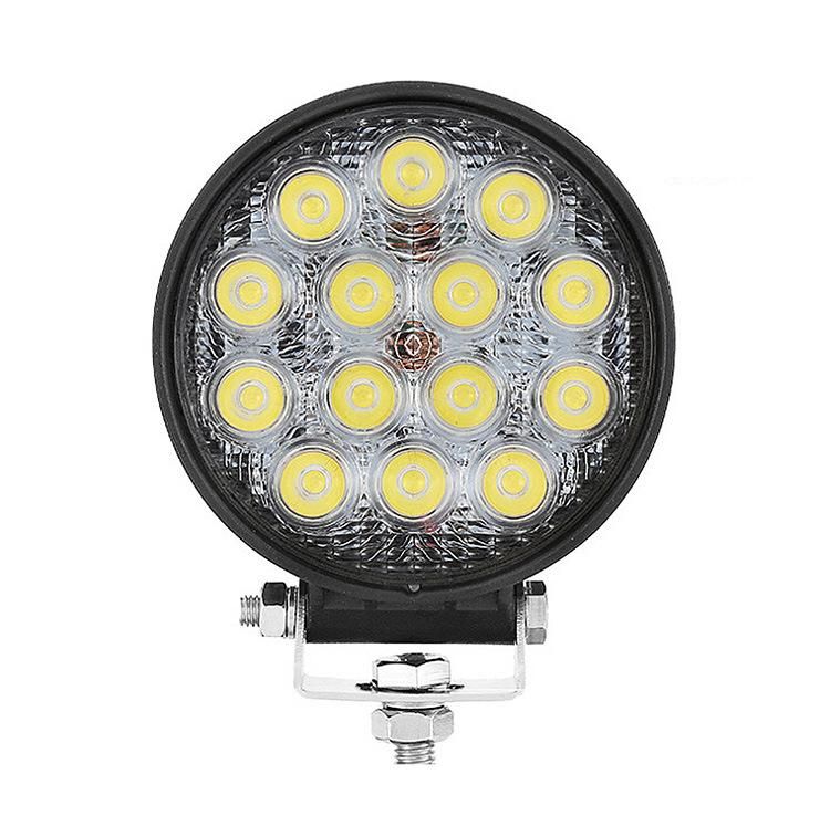 4" Waterproof 42W off Road Spot Flood Light Round LED Lamp for Car Truck Vehicle ATV Boat LED Work Light Auxiliares Auto Moto Alta Baja Faro LED