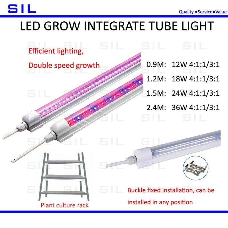 Full Spectrum Red LED Light Hofoled High Ppfd Indoor Plants Dimmable Quantum Board 1.5m LED Grow Light Tube