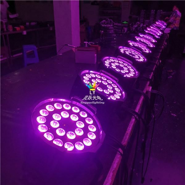 China Stage Disco 24X10W RGBW 4in1 LED PAR Can DJ Lighting